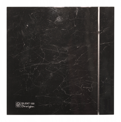 Накладной вентилятор Soler Palau SILENT-100 CZ MARBLE BLACK DESIGN 4C - фото 15432