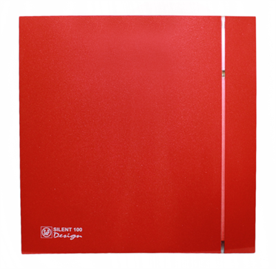 Накладной вентилятор Soler Palau SILENT-100 CHZ RED DESIGN 4C