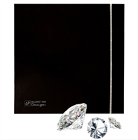 Накладной вентилятор Soler Palau SILENT-100 CZ BLACK DESIGN SWAROVSKI